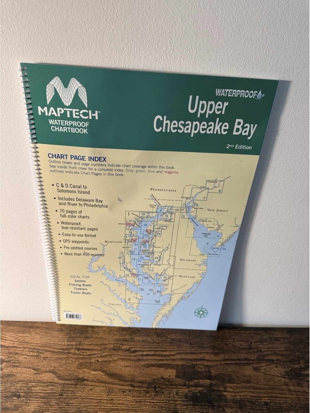 Maptech Waterproof Chartbook: Upper Chesapeake Bay, 2nd Edition New